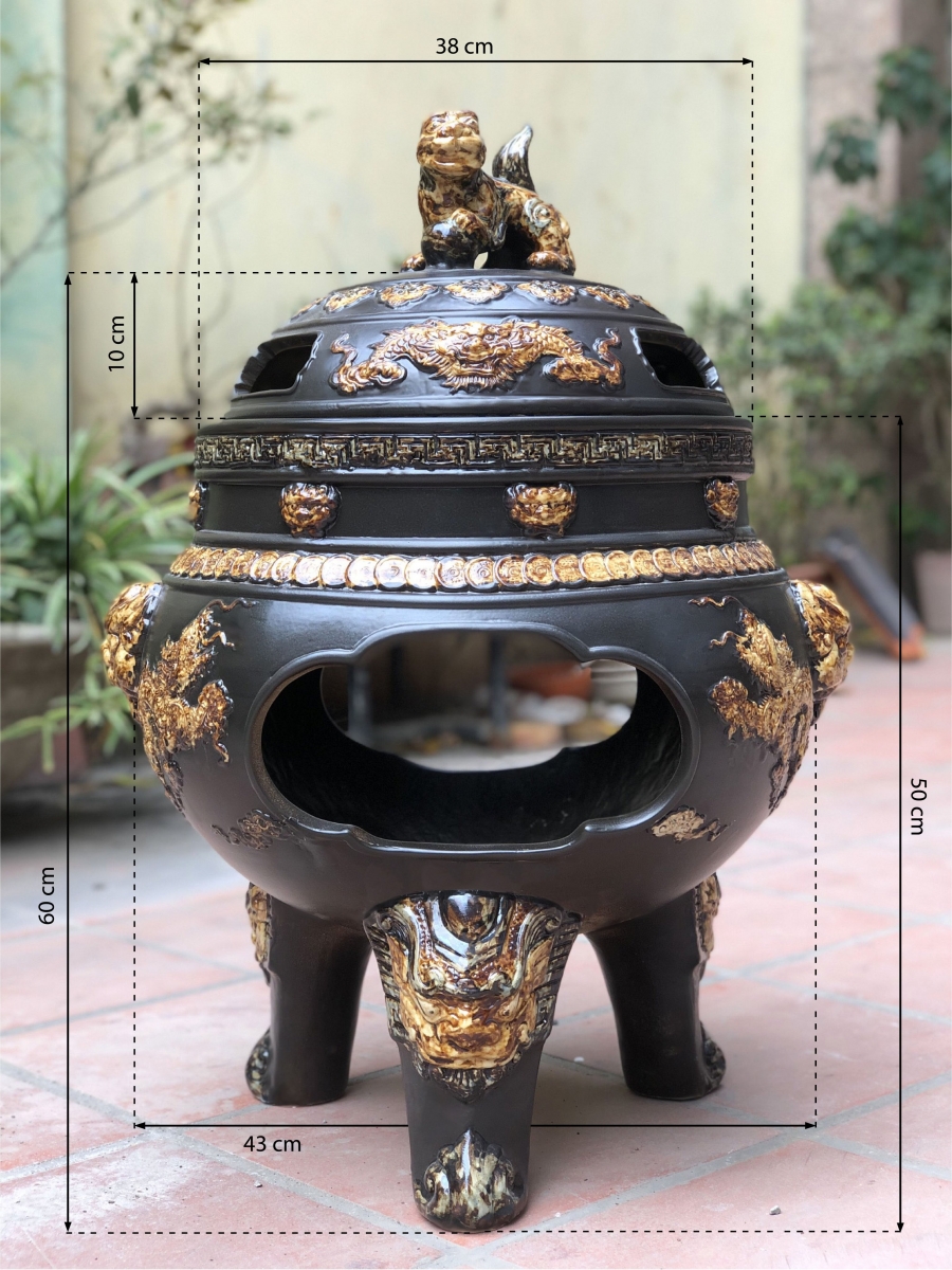 Kích thước lư hóa vàng Kích thước lư hóa vàng